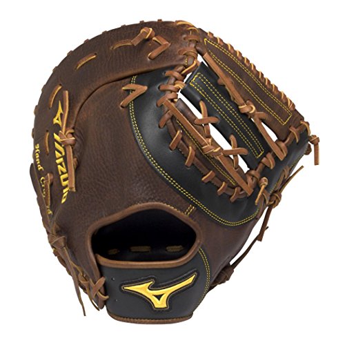 Mizuno Classic Pro Soft Baseball First Base Mitt 12.5', Size 12.5, Left Hand: Peanut (Fr84) Left-Handed Thrower