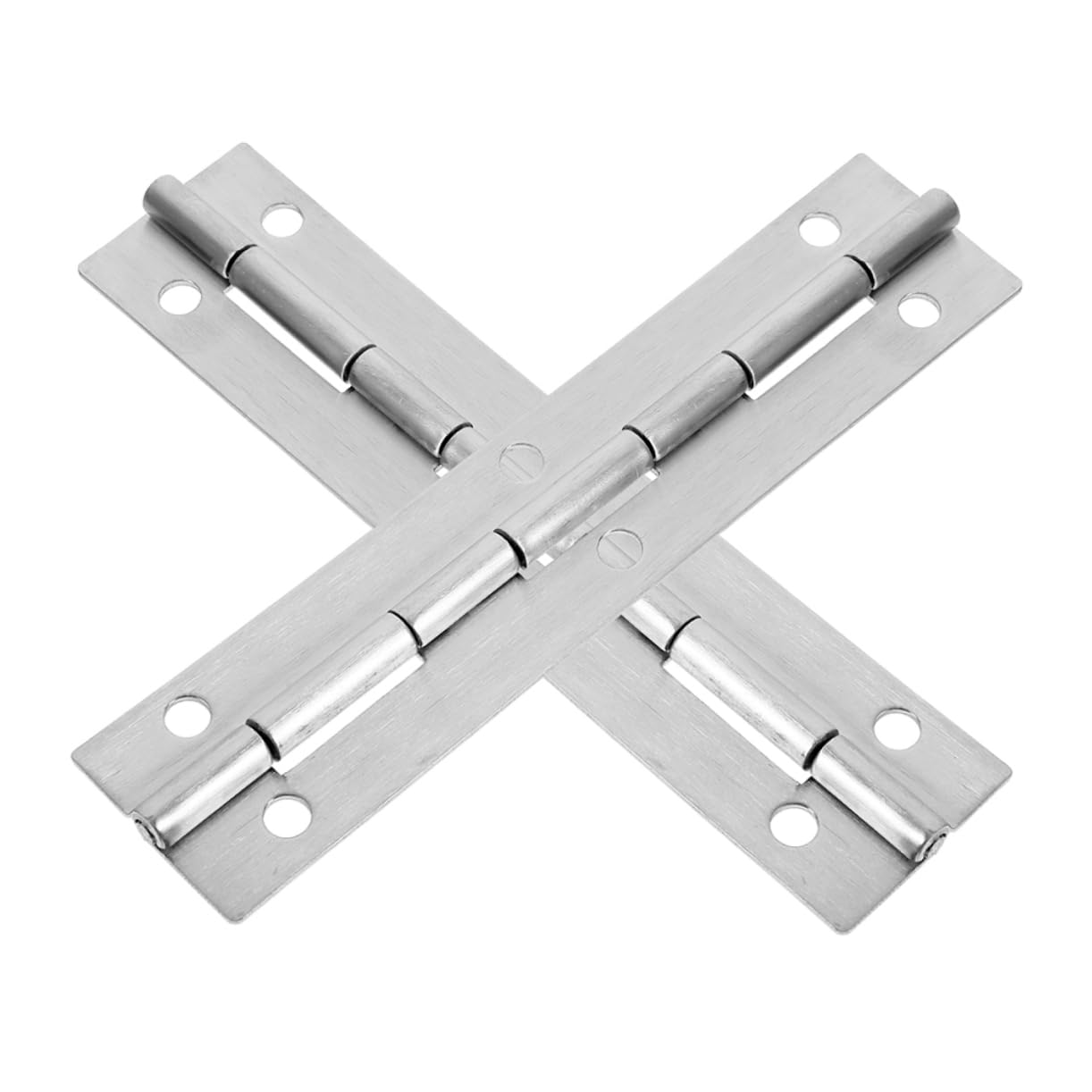 SEWOART 6pcs Stainless Steel Hinge Long Piano Hinge Cabinet Door for Pianos Mailbox