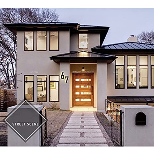 Numeri di casa a LED retroilluminati in acciaio da...