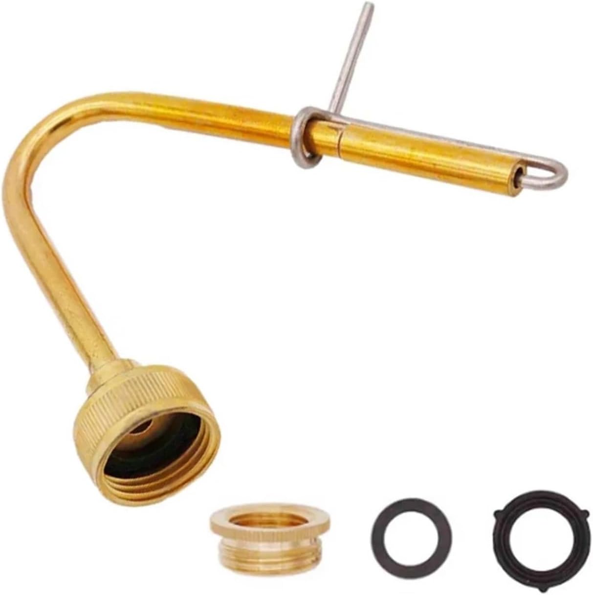 Home & Brewing Brass Jet Bottle Washer Carboy with Sink Faucet Adapter and Rubber Seal Homebrew Beer Marking Brewing Accessories