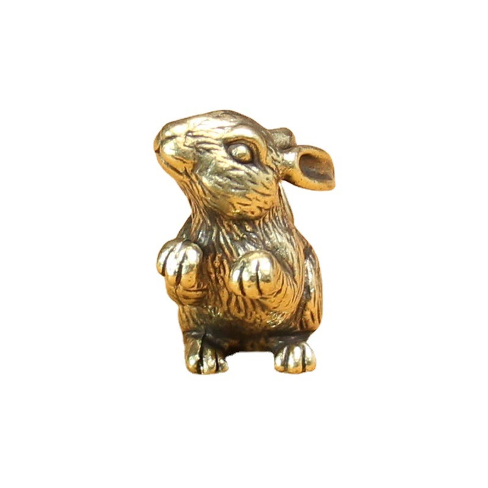 NBKLSWSUI Handmade Brass Keychain Sculpture For Men's Office Desk&man Cave Vintage Decor Unique Feng Shui