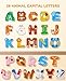 JoyCat Wooden Thick Alphabet Magnets for Toddlers Fridge Large Size Cute Animal Colorful ABC Magnetic Letters 26 Uppercase Letters Educational Toy Set for Kids Toddlers Preschool Learning Spelling