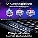 ASUS ROG Azoth kabellose mechanische Gaming Tastatur (75% Formfaktor, ROG NX-Switches, PBT-Doubleshot-Tastenkappen, OLED-Display, Bluetooth, 2,4-GHz-RF Wireless, USB, DE QWERTZ-Layout) schwarz