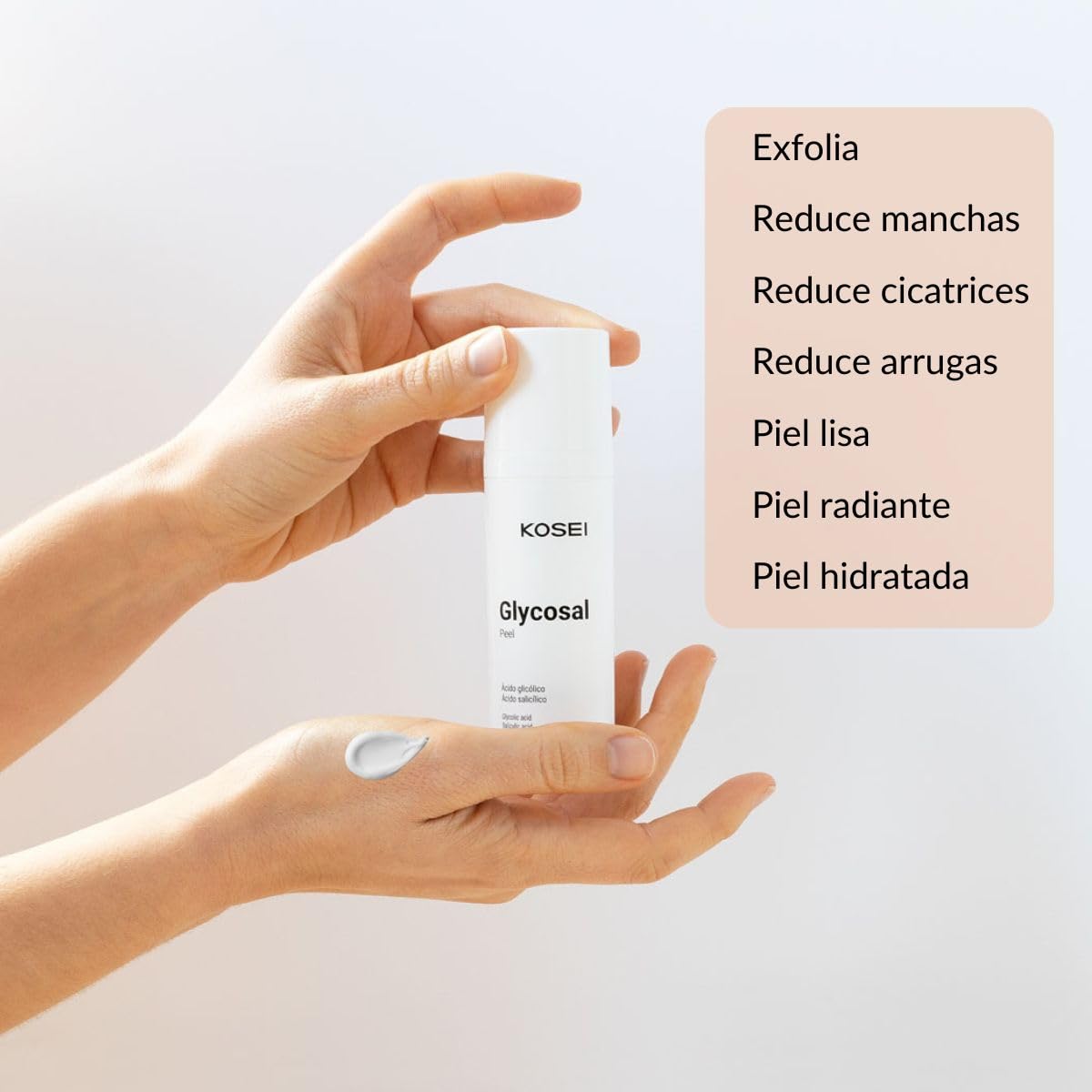 KOSEI | Glycosal Peel | Esfoliante Viso | Dona luminosità, pelle liscia e tono uniforme | Combatte le Rughe | Esfoliante Viso Donna e Uomo | Combatte le Rughe e le Imperfezioni | 50ml