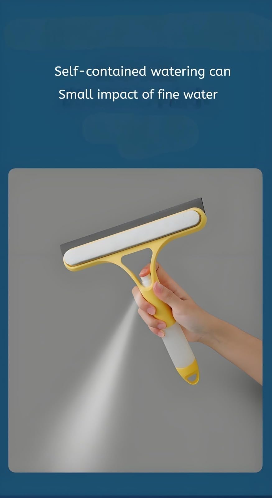 Rascador de limpieza de ventanas 3 en 1, limpiador de vidrio multifunción con spray y escobilla de goma, herramienta multiusos para baño, suelos, coches, diseño 2025