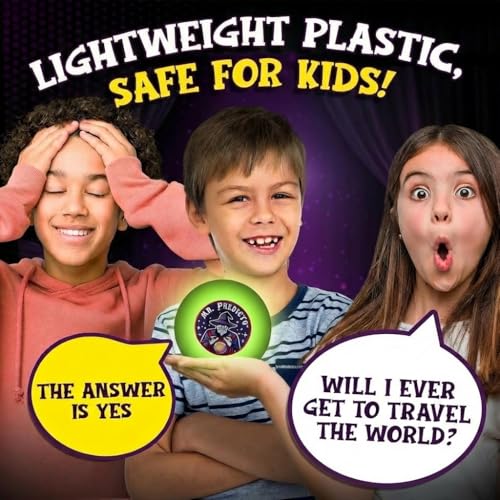 Talking Mr. Predicto Fortune Telling Ball – Ask a Question &amp; He Speaks Your Answer Out Loud – Color Changing Plastic Crystal Ball Toy with 30+ Mystical Responses – Gag Gift for Kids, Teens &amp; Families