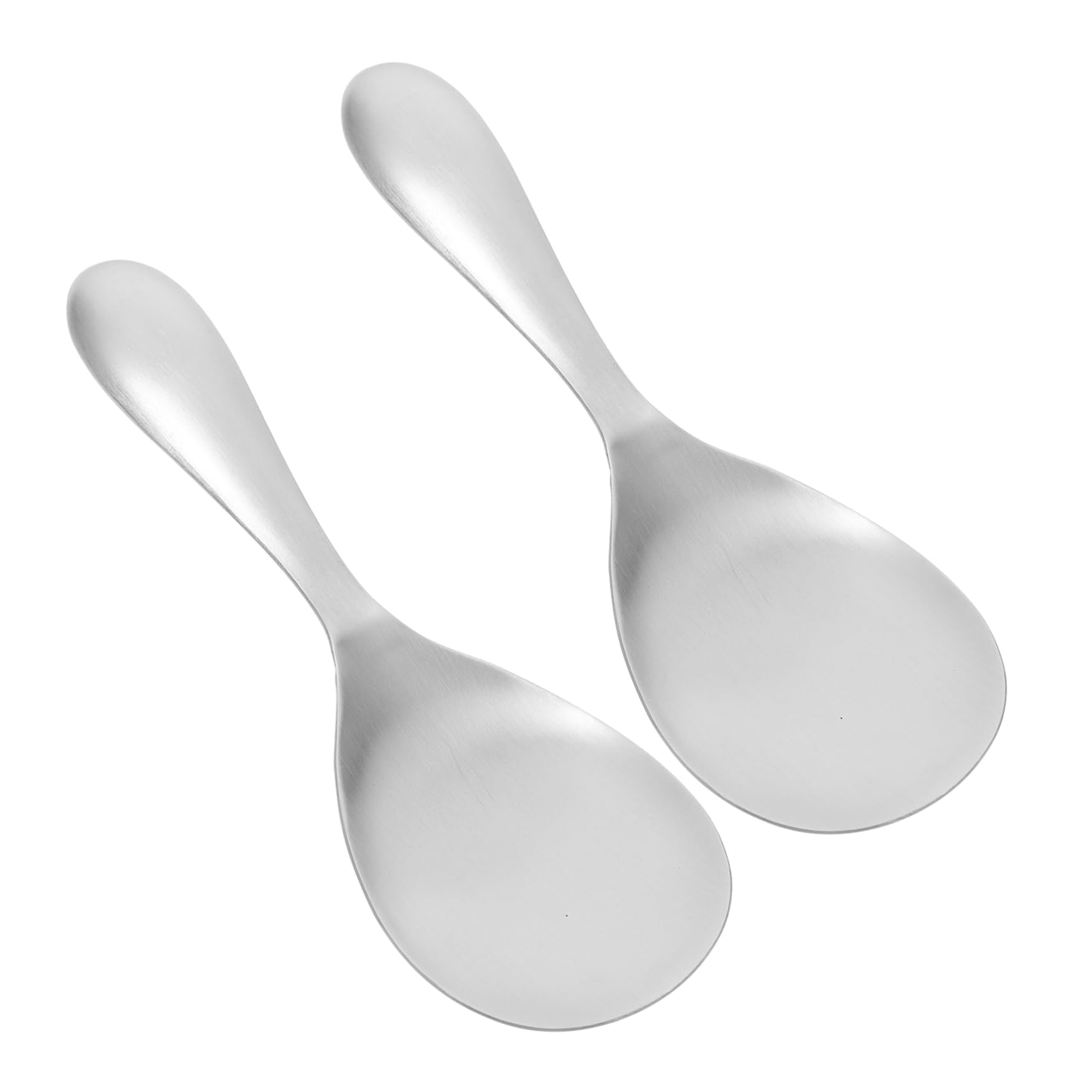 Hemobllo Cucharas Para Servir Arroz Antiadherentes, 2 Unidades De Acero Inoxidable, Ideales Para Familias y Eventos, Utensilios Prácticos Para Cocina