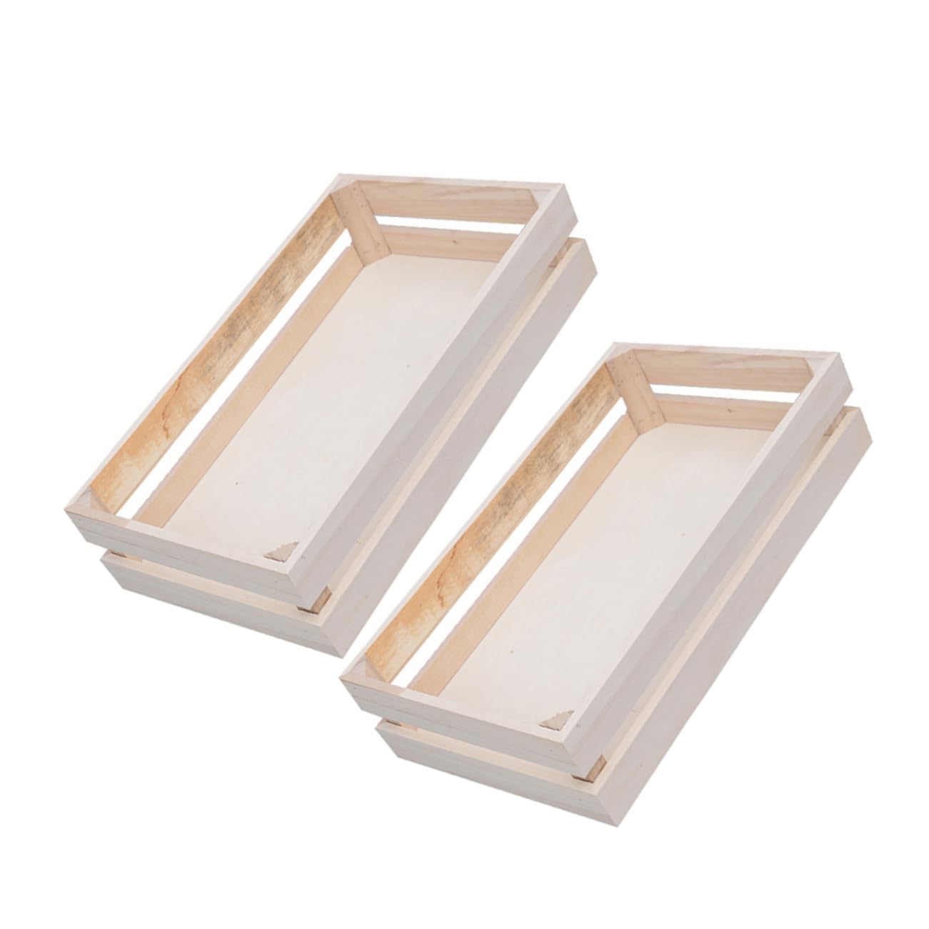 木製バスケット(大小2個セット) 積木バスケット 25pcs 《専用BOX*包装不可》 木のおもちゃ（知育・積木