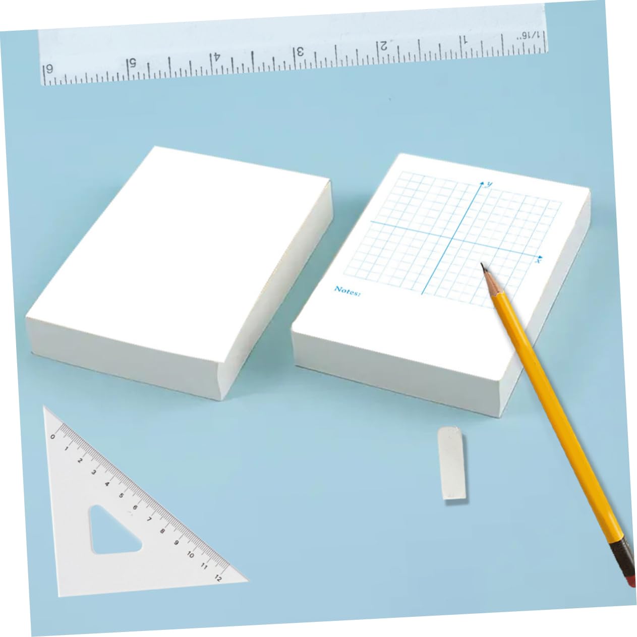 HOMSFOU 4 Piezas Libro De Ejercicios En Línea De Número Matemáticas Alto Aula Computadora Portátil Coordinar Punteado Dibujar Blocs De Notas Adhesivos Forrados Índice Plano Papel