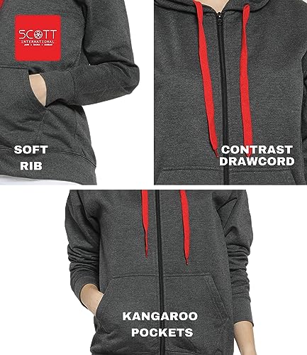 Image of Scott International Men's Solid Cotton Hoodies for Men, Trendy and Comfortable Sweatshirts for Men, Stylish Winter Wear with Hood and Pockets, Fashionable Hooded Sweatshirts