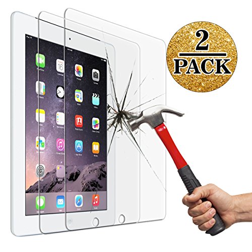 Screen Protector for iPad 2 3 4 (Oldest Models), Jusney Tempered Glass Film