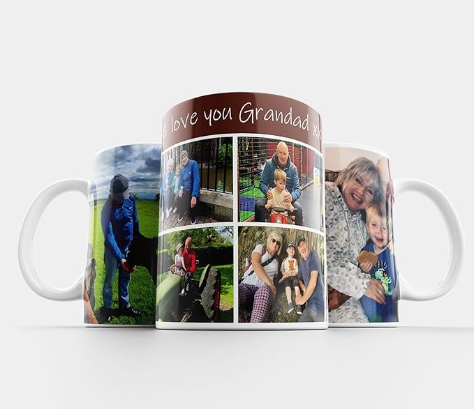 Custom Photo Mug 11oz – Personalized Text, Collage, Logo Gift For Mum, Dad, Friend, Birthday, Christmas