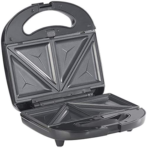 Rosenstein & Söhne Sandwichtoaster: 3in1-Sandwichmaker, Waffeleisen & Tischgrill, Anti-Haft, 800 Watt (Sandwich Maker 3… – Bild 4