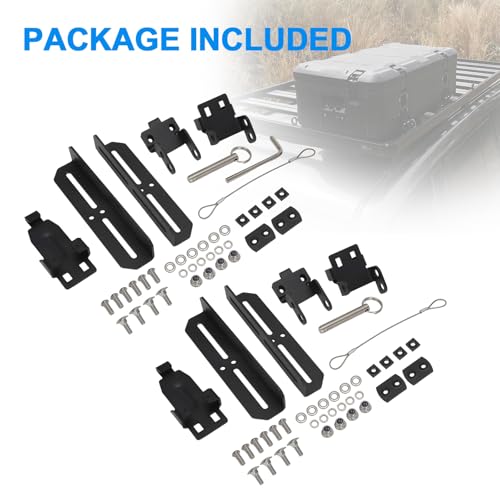 Image of Motoparty Compatible with Pelican Cargo Case Roof Mount Kit | for BX140R BX55S BX85S BX90R with instruction manual