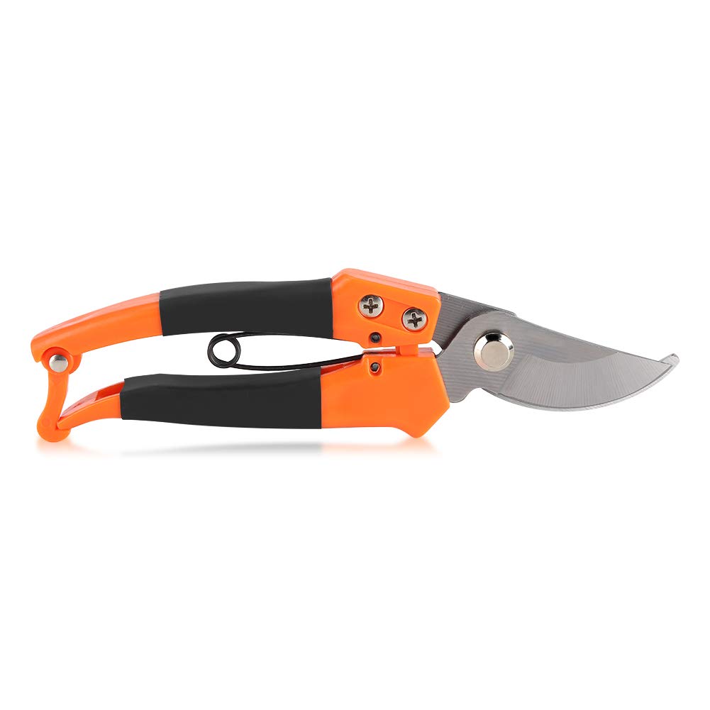 Professional Bypass Pruning Shears, SK5 Steel with RustResistant Coating for Cuts on Tree Branches and Shrubs Nonslip Grip 25cm