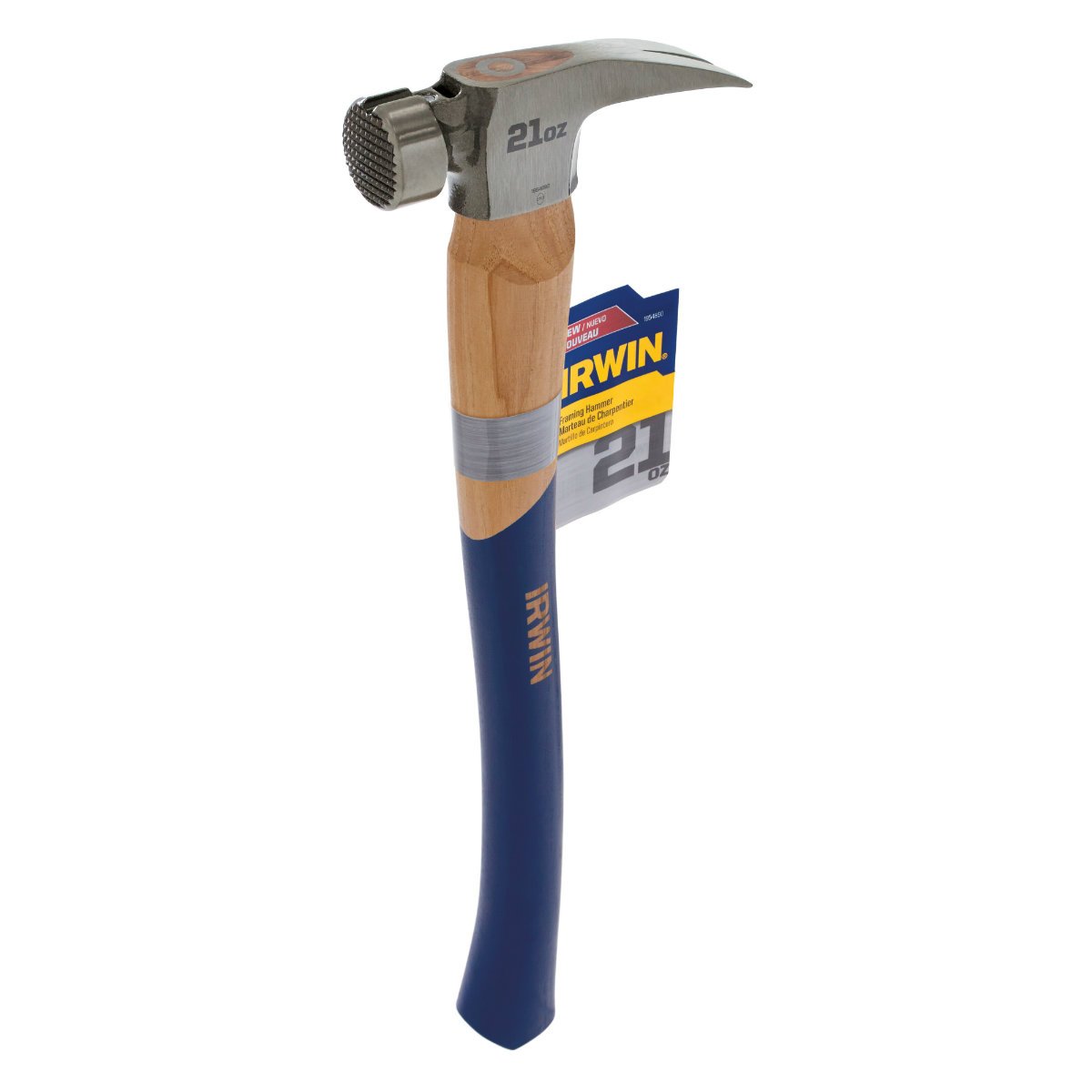 Irwin Tools 1954890 Wood California Framing Claw Hammer, 21 oz
