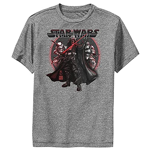 T-shirt Star Wars idéal pour le sport scolaire des garçons taille Large anthracite