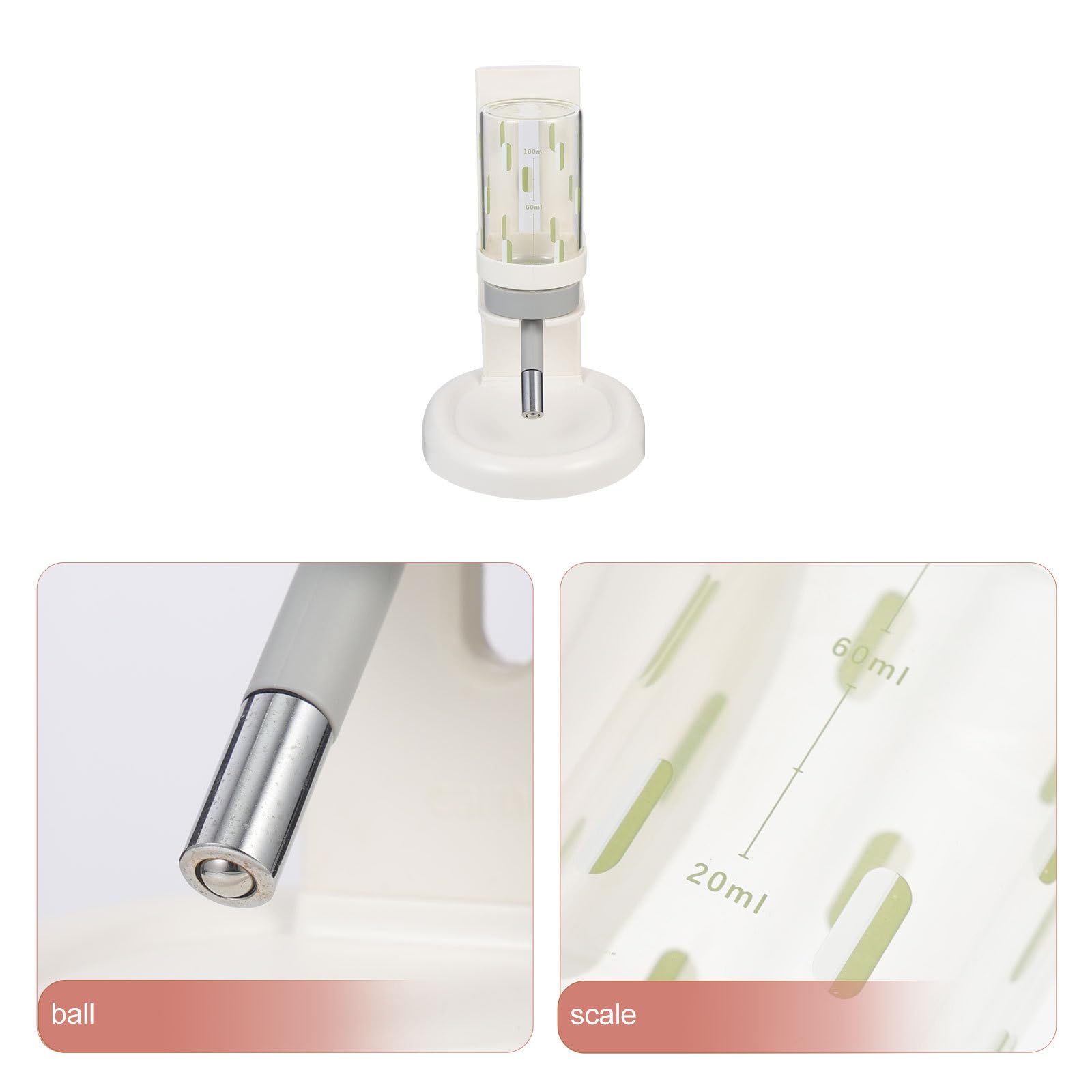Automatischer Hamster Wasserspender mit Transparenter Flasche und Auslauf