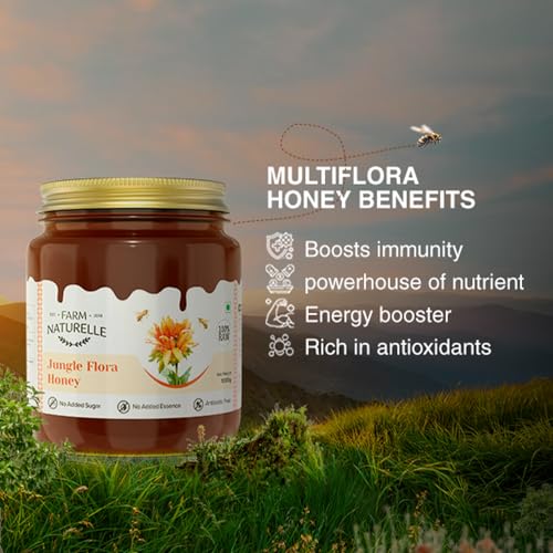 Image of Farm Naturelle -Shilajit infused in Cinnamon honey-powerful, therapeutically beneficial as well as fabulously tasty-for both, men n women-crafted wooden spoon along-1150g