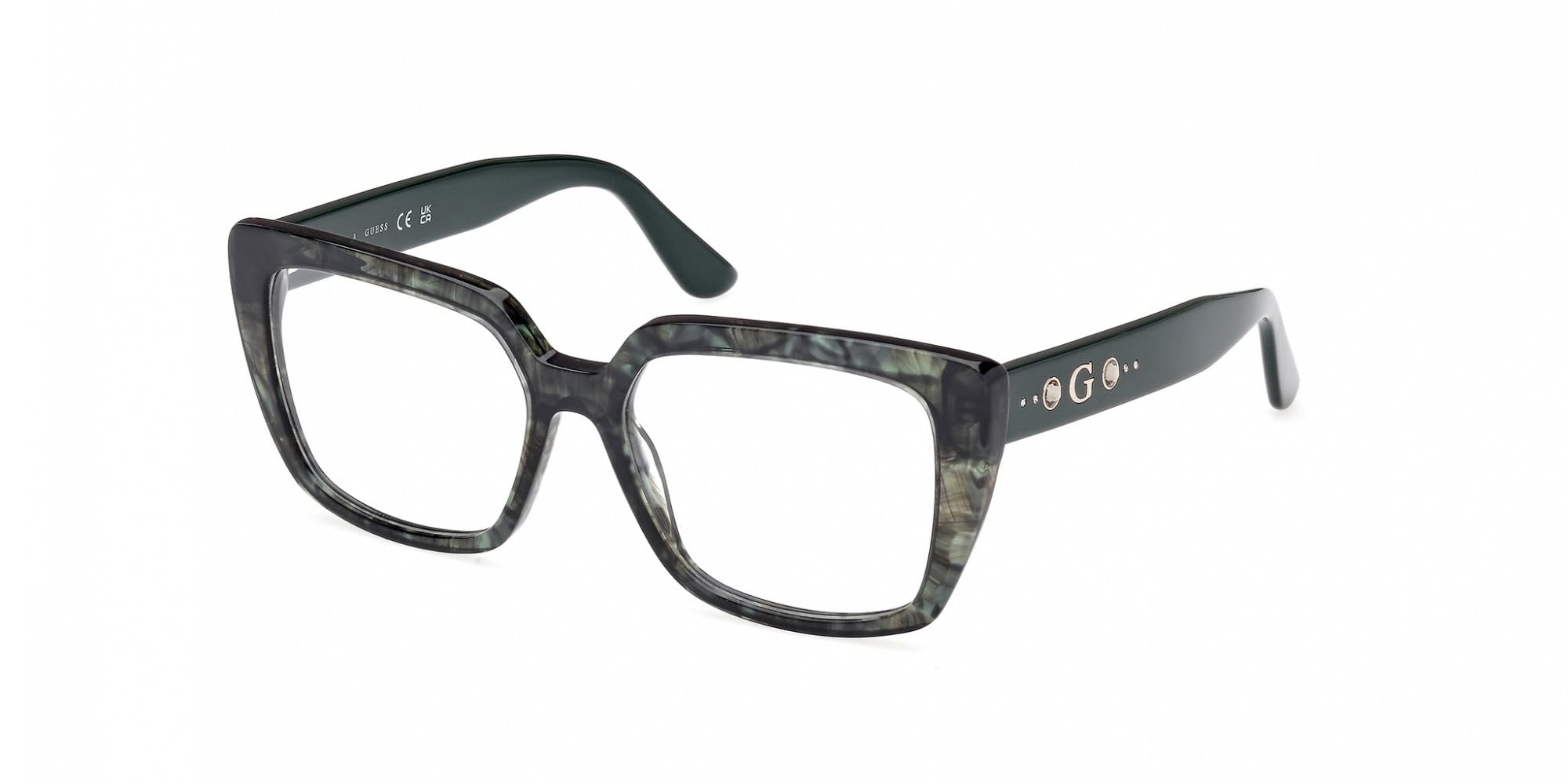Guess Black Gu50174 Square Frame - Unisex - Glasses - 54 Mm - Accessories