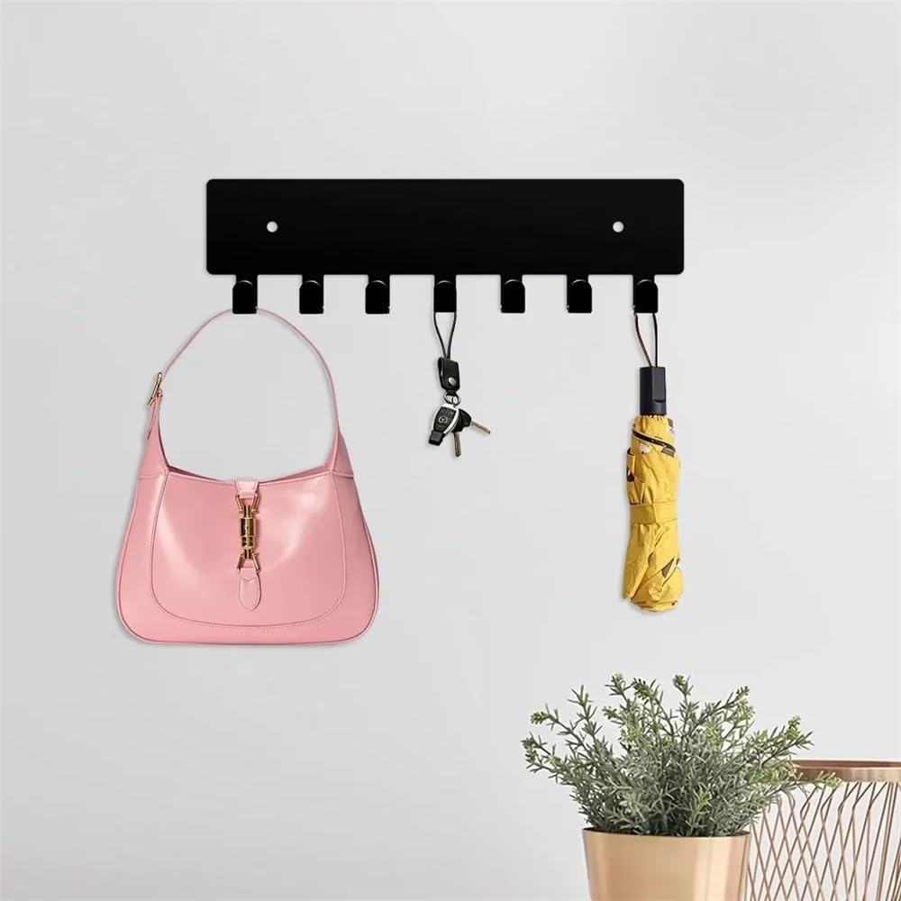 Wall Mounted Cloak Rack 1pc Wall Key Chain,Key Hooks with 6 Hooks,Wall Mounted Key Chain for Corridor Metal Key Rack Modern Coat Rack Bracket