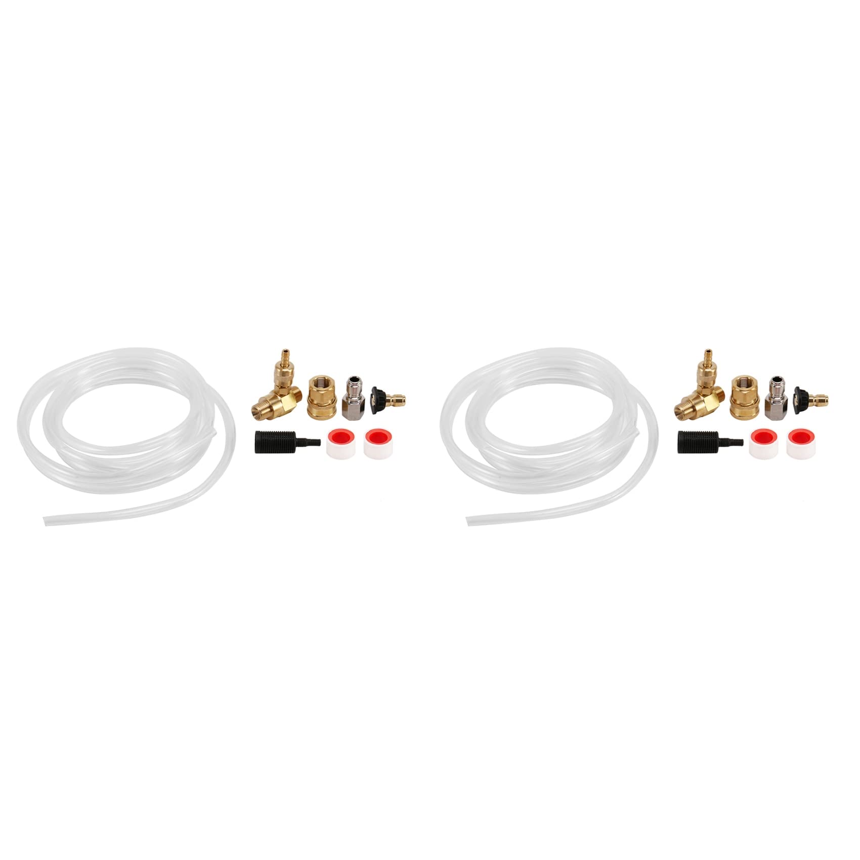 2X Iniettore a Valle per Rondella di Pressione, Kit Iniettore di Rondella a Pressione, Iniettore di Sapone, Connessione 3/8 PB, 4000 PSI