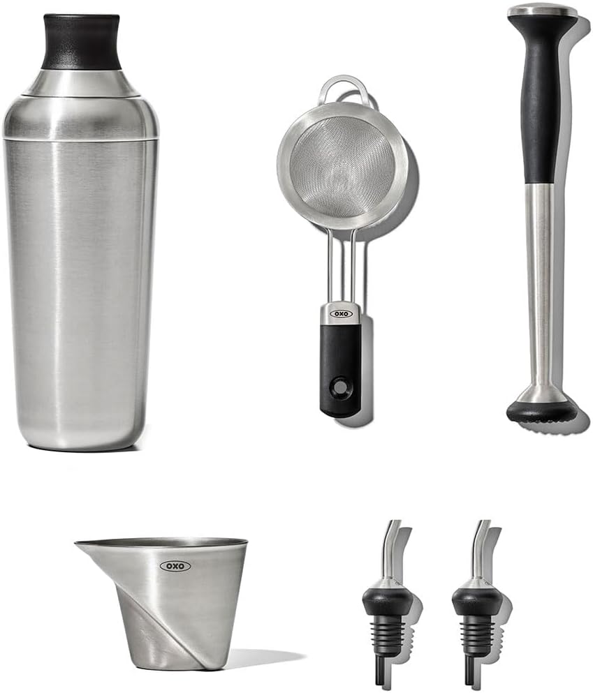 Steel 6-Piece Barware Set
