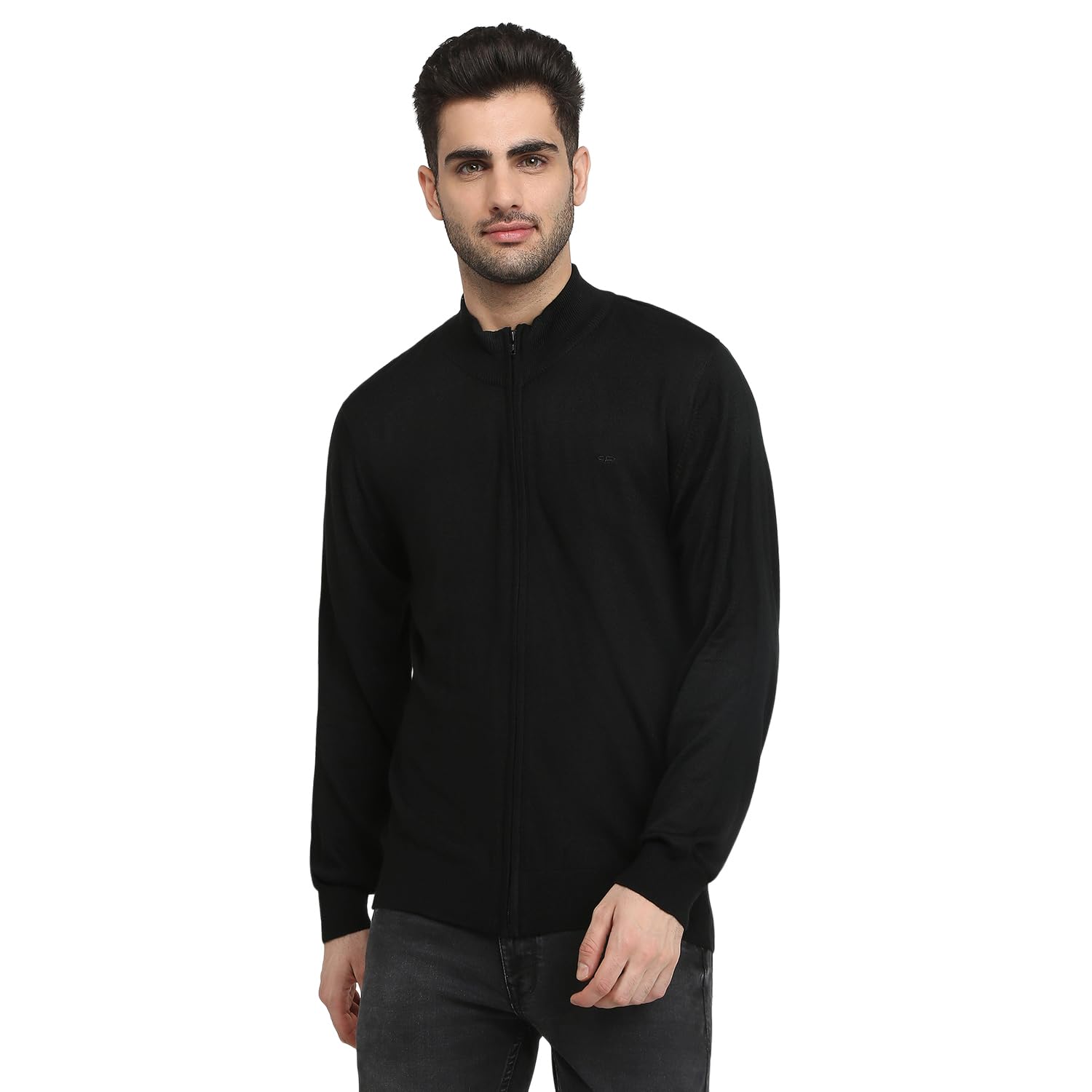 colorplus Men Full Sleeve Regular Fit Solid Pattern Acrylic Wool Blend V Neck V Neck Casual Winter wear-picture-43