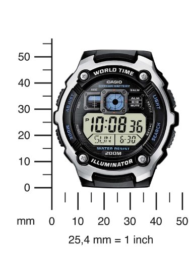 Relogio Masculino Casio Digital Ae-2000w-1avdf - Preto