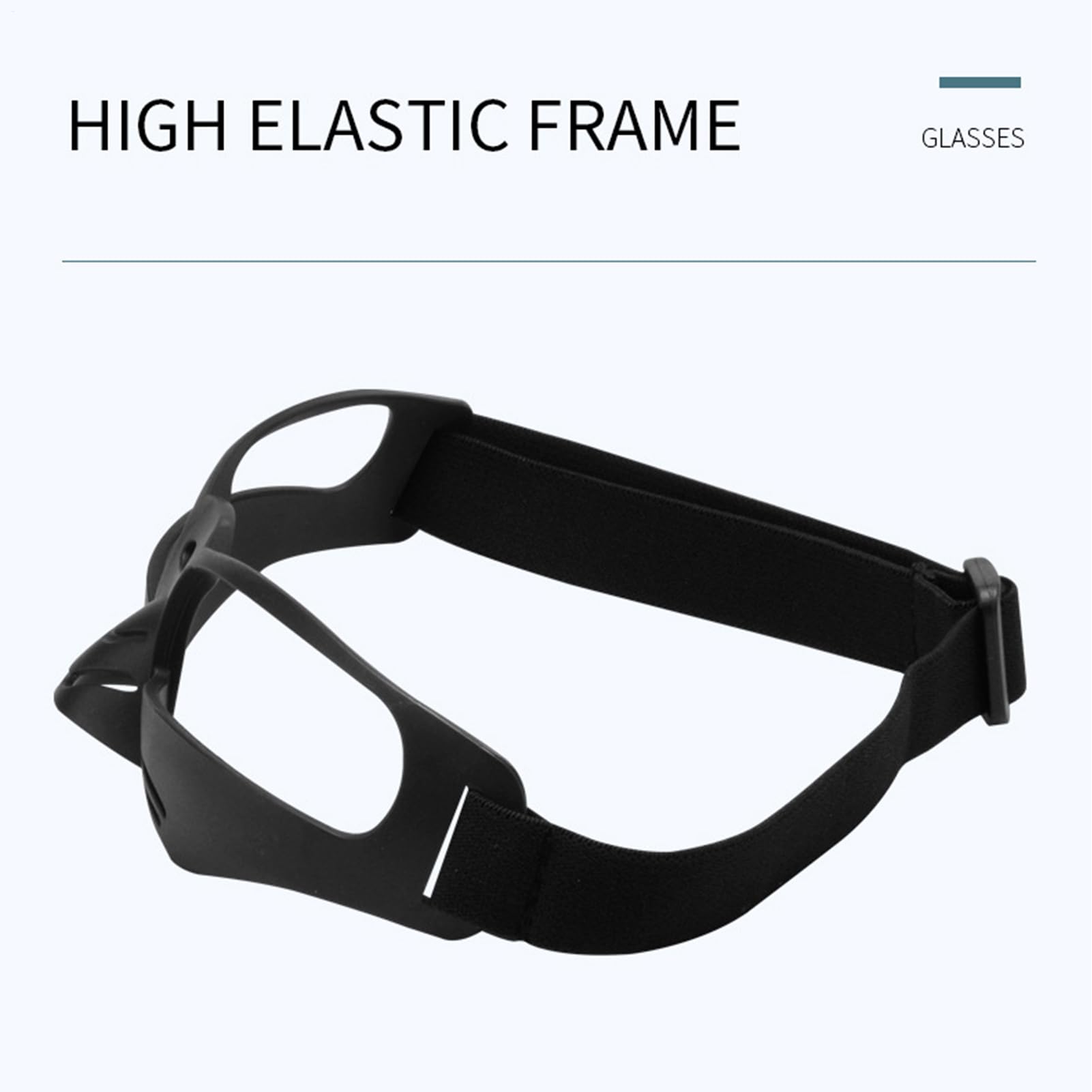 Basketball Goggles, Dribbling Glasses, Vision Training Aid, TPU, 6.69x2.17 In, Black, 1 Pair