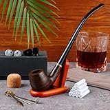 pipolino 【Perfektes Geschenk Set】： Diese Tabakpfeife Zubehör-Set ist perfekt für Anfänger und Pfeifenliebhaber, können Sie Rauchen Rohre als Geschenk für den Vatertag, Weihnachten, Erntedankfest, Teacher's Day und Geburtstag setzen.