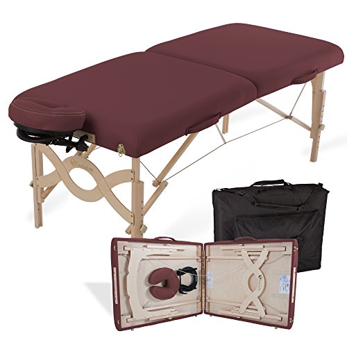 Image of EARTHLITE Portable Massage Table Package AVALON - Reiki Endplate, Premium Flex-Rest Face Cradle & Strata Cushion, Carry Case (30 inchx73 inch)