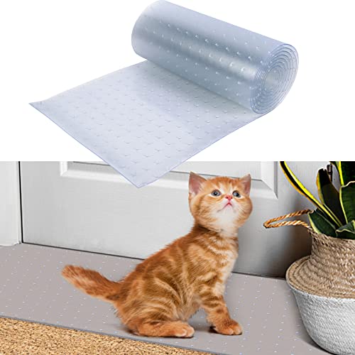 Cat Carpet Protector, 8.2Ft Non-Slip Plastic Pets Scratch Stopper for ...