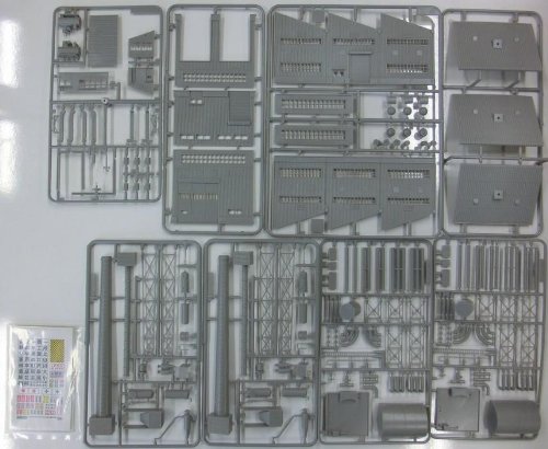 Greenmax 2144 N Gauge Plant Factory Building Unpainted Kit N Scale Scenery