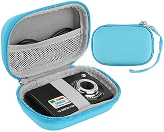 Minahao Camera Carrying Case Compatible with AbergBest 21 Mega Pixels 2.7" LCD Rechargeable HD Digital Video Students Cameras/Digital Camera (Blue)