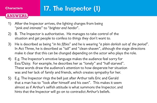 GCSE English - An Inspector Calls Revision Question Cards: for the 2024 and 2025 exams (CGP GCSE English Literature Cards)