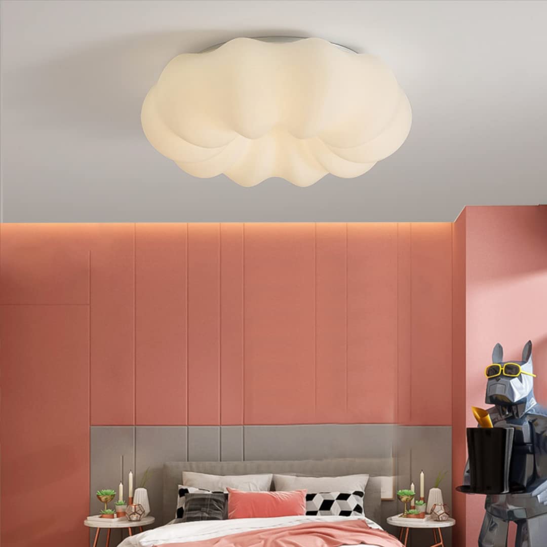 Lustre nuage flottant LED nuage plafonnier plafonnier plafonnier chambre d'enfant pour chambre, salon, 36W, 3 éclairages, 17,8''
