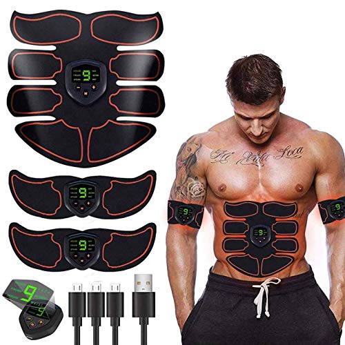 Inte Abs Trainer Muscle Ab Trainer for Men Women Abdominal Work Out Ads Power Fitness Abs Muscle Training Gear Workout Equipment Portable Trainer Abs Belt 6