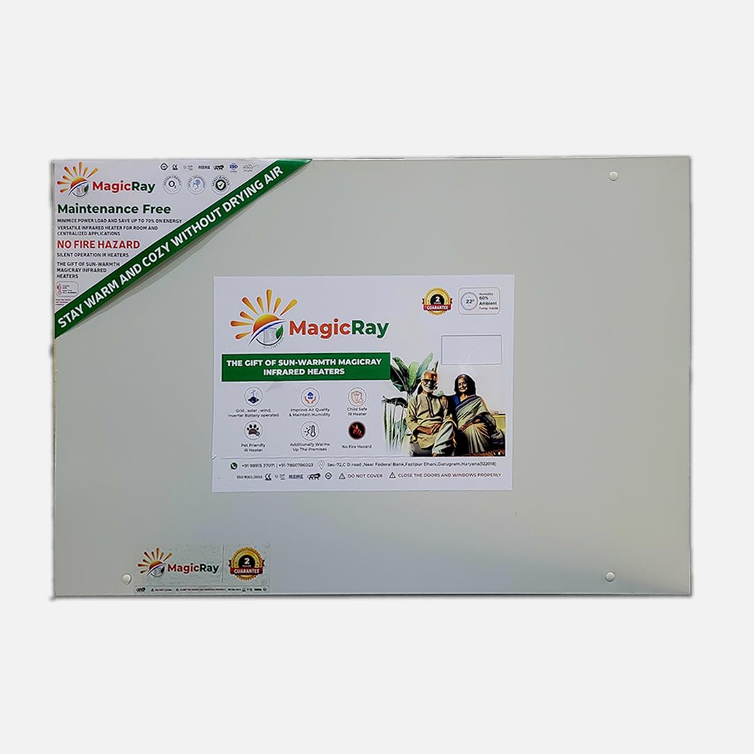 MagicRay 700W Infrared Heater Panel – Luxurious Sun-Like Warmth, Auto Control, Saves Up to 70% Energy, Perfect for Home, Office & Sauna, Safe & Oxygen-Friendly