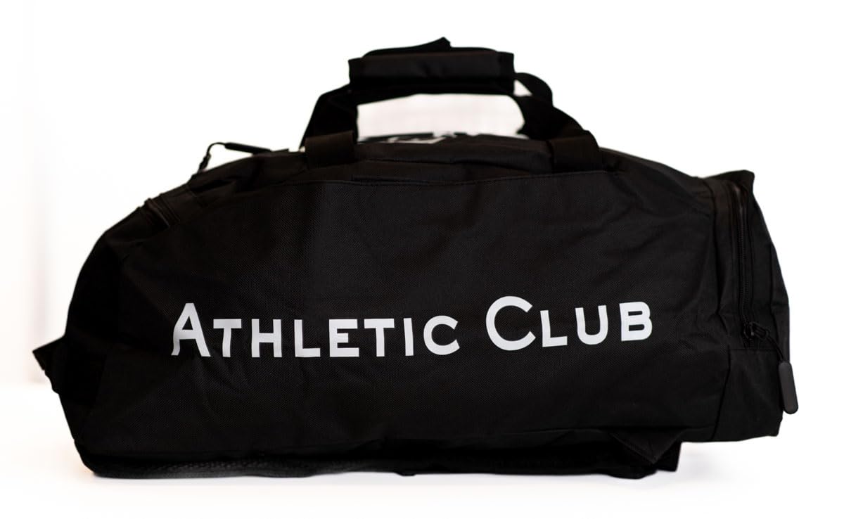 Athletic Club Mochila + Bolsa de Deporte 2 en 1, Negro, 51 x 29 x 22 cm, Asas ocultas, Bolsillos Múltiples, Producto Oficial