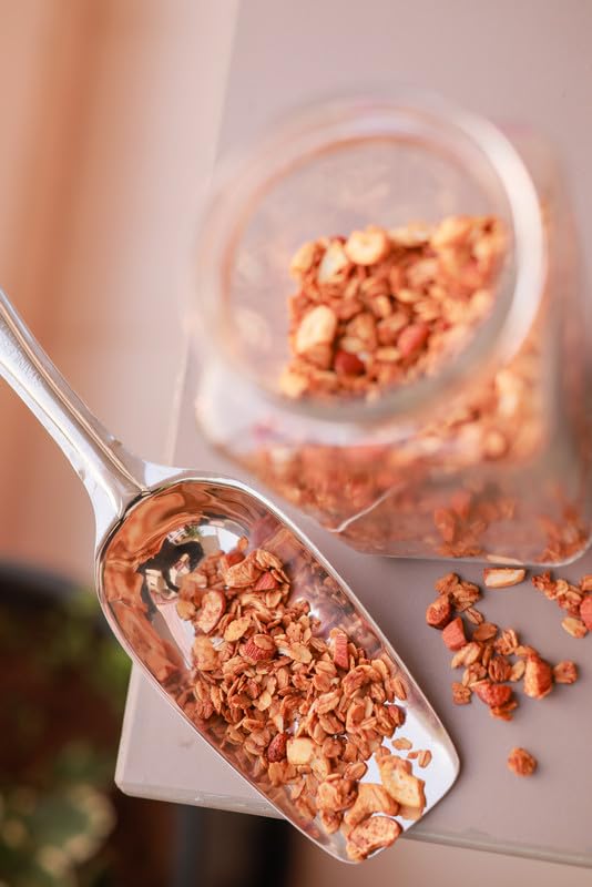 Image of HOLA GRANOLA Classic Granola | Breakfast Cereal with Oats Jaggery Almonds Cashew Nuts and Cold Pressed Coconut Oil | Handmade Small Batch Granola | Mix Plant Based - 400 gm