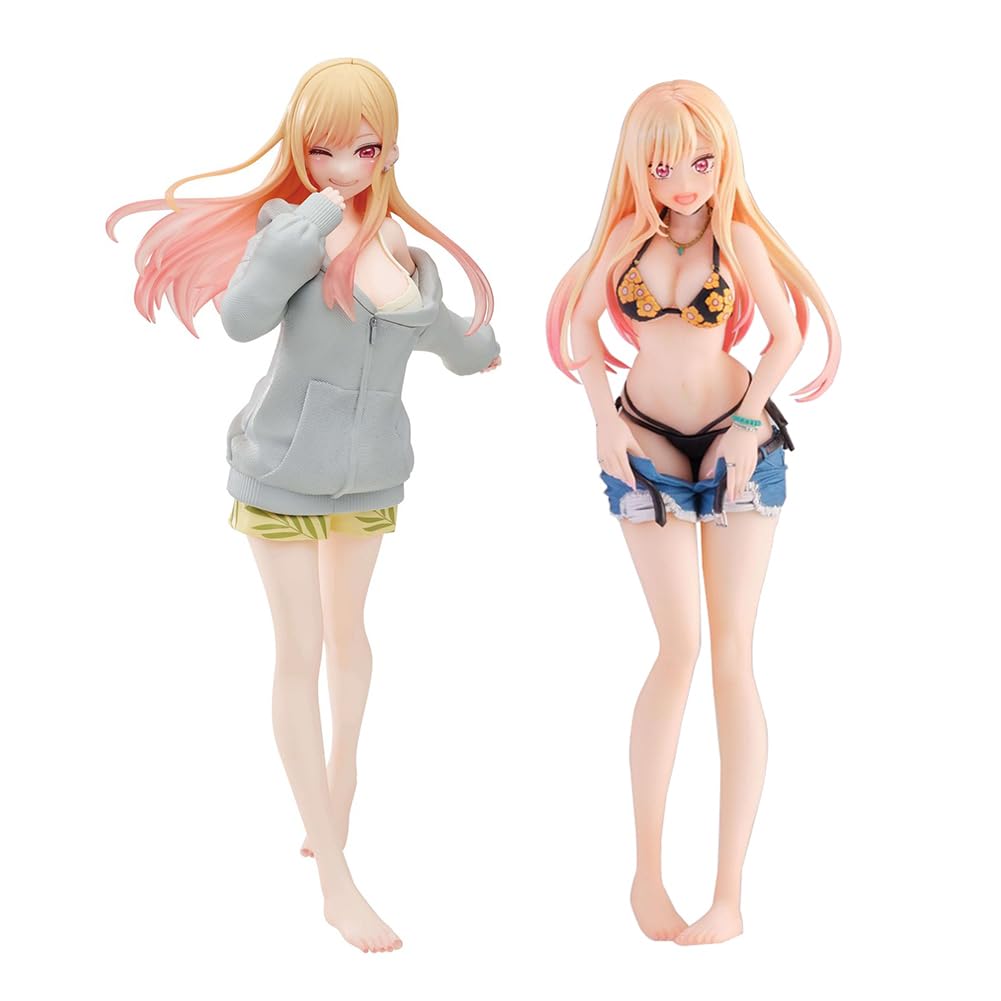 Figura De Kitagawa Marin En Traje De Baño – 24 Cm, PVC, Con Rostro Intercambiable, Coleccionable