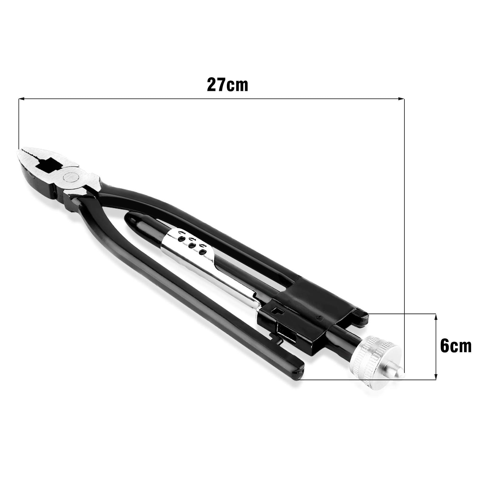 Pince à fil de fer de sécurité de 9 pouces en acier à haute teneur en carbone Twister Locking Pince à sertir rapide pince à torsion de fil de sécurité torsade de fil de sécurité avec 4 Galvanized Wire