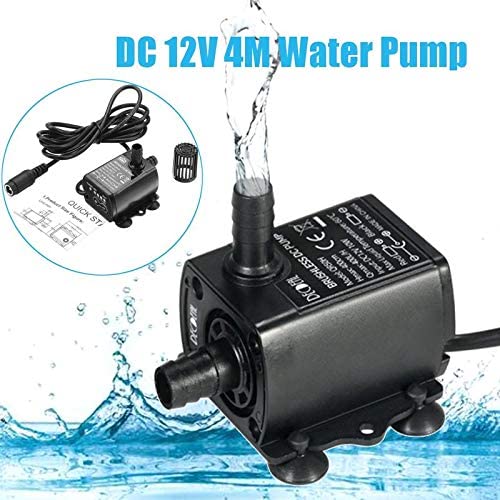 Mini pompa dell'acqua senza spazzole Riloer DC12V impermeabile per la circolazione 6W QR50H