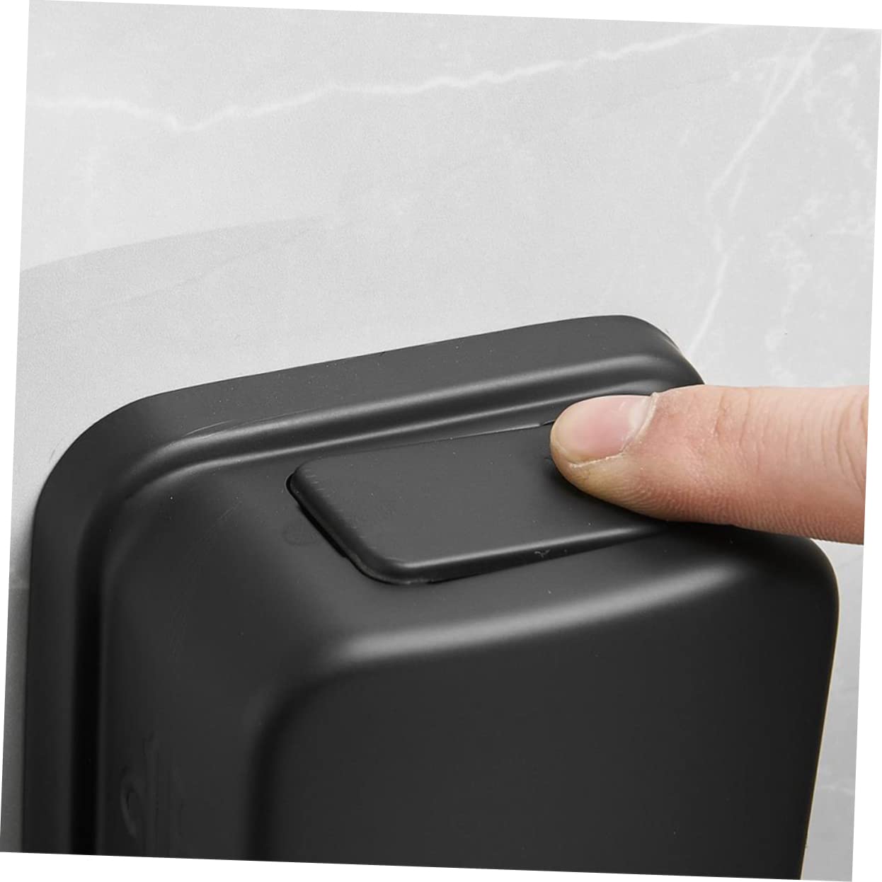 POPETPOP Dispenser Sapone Parete 800ml in Acciaio Inossidabile Nero per Shampoo e Crema per Uso Domestico e Pubblico