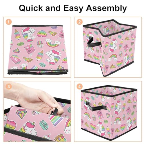 Cube de rangement pliable pour éliminer le désordre des jouets - 5