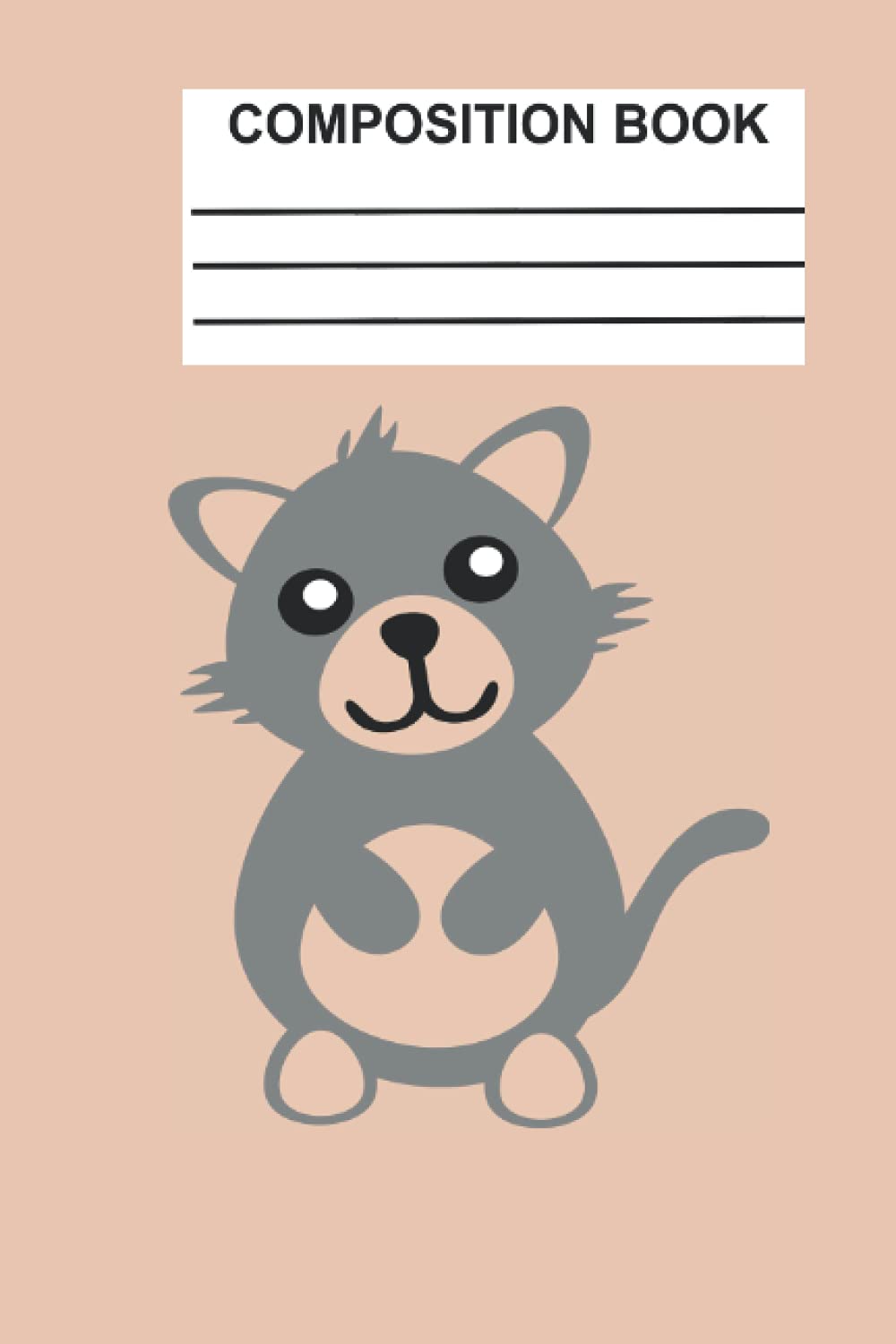 Composition Notebook: 100 Pages, 6x9 in Gifts for Teens Kids Students Girls for Home School College For cats Lover