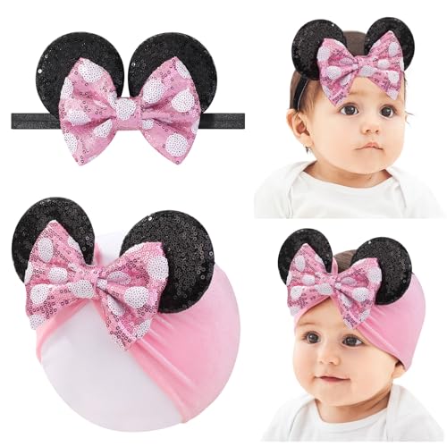choicbaby Baby Girl Headbands Mouse Ears Headwrap...