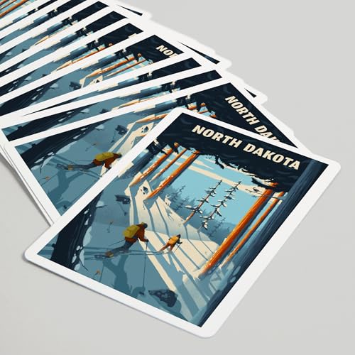 Lantern Press Naipes North Dakota Póker 52 Cartas miniatura 5