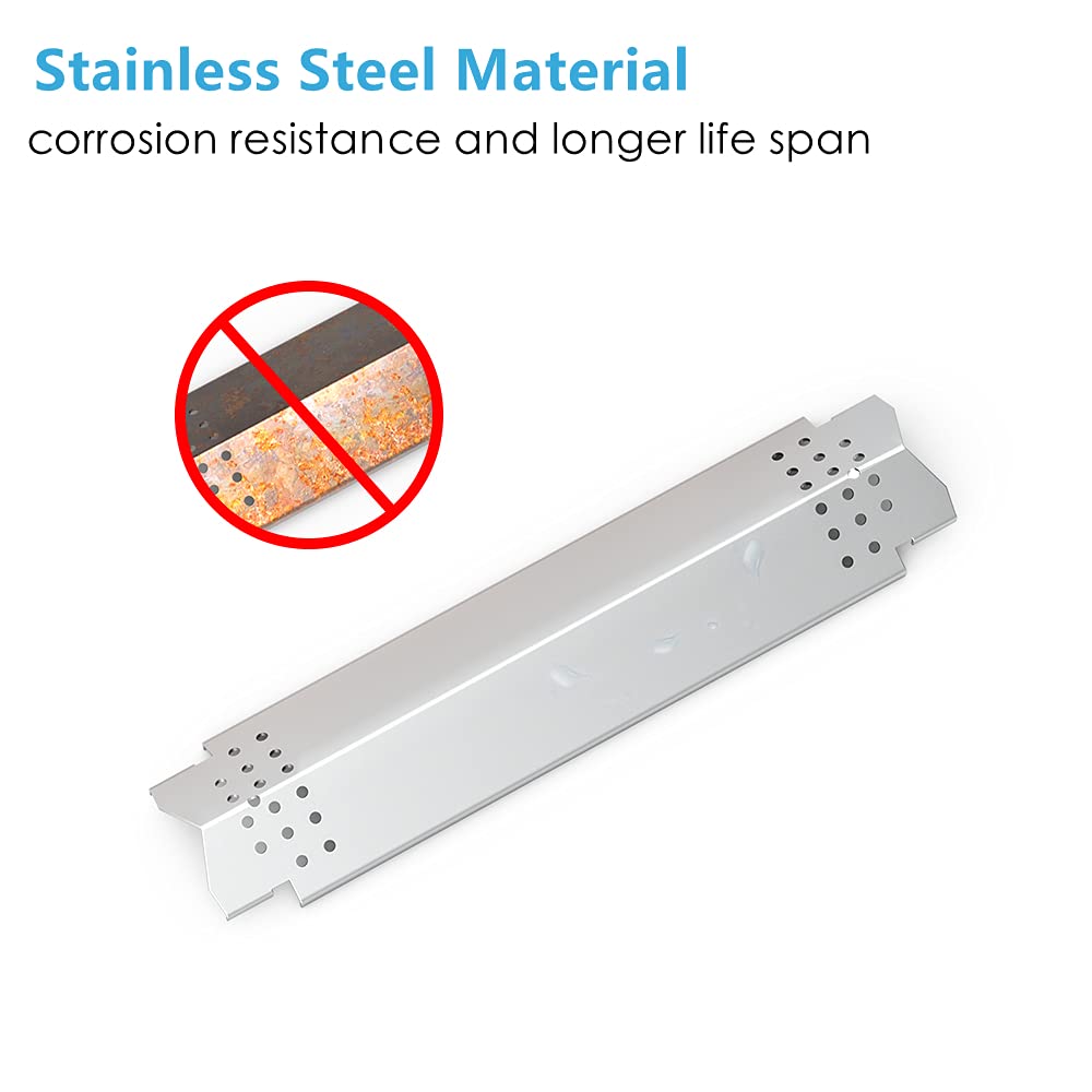 Replace parts Płyty grzewcze do grilla ze stali nierdzewnej, części zamienne do Home Depot Nexgrill 720-0830H, 5 palników 720-0888, 720-088N, 6 palników 720-0896B, 720-0898 (4-pak ze stali nierdzewnej)